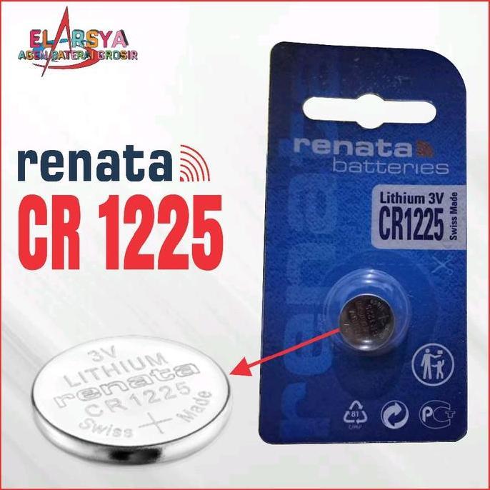 Baterai Renata CR1225 ORIGINAL Lithium Battery 3V Batrai CR 1225