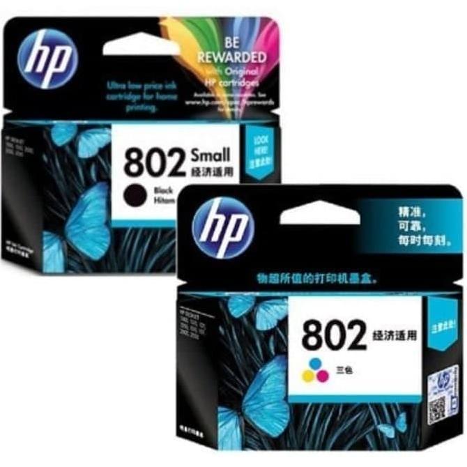 tinta hp 802 black+color/tinta hp802 original