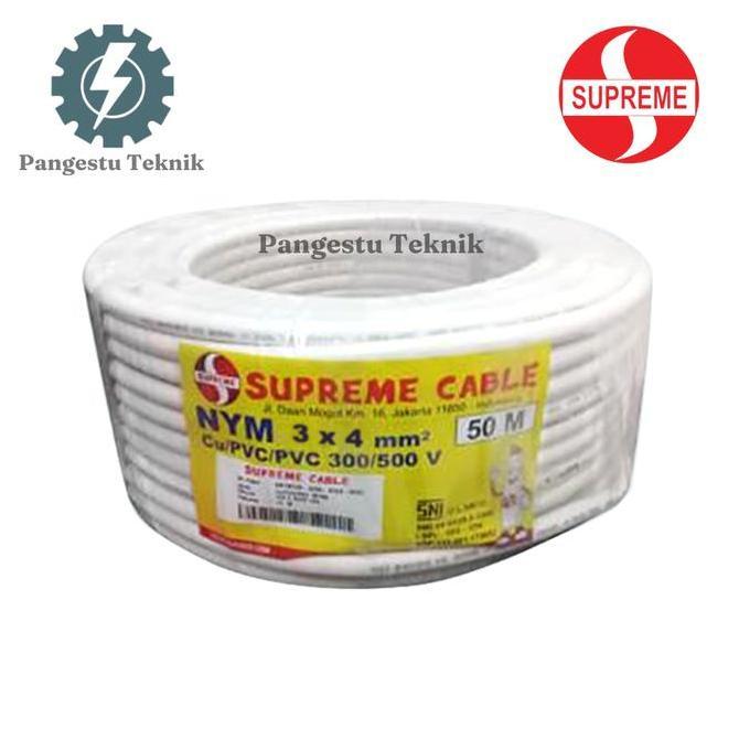 NEW NYM 3x4 MM Supreme / NYM 3 x 4 mm 50 Meter / Kabel Tunggal