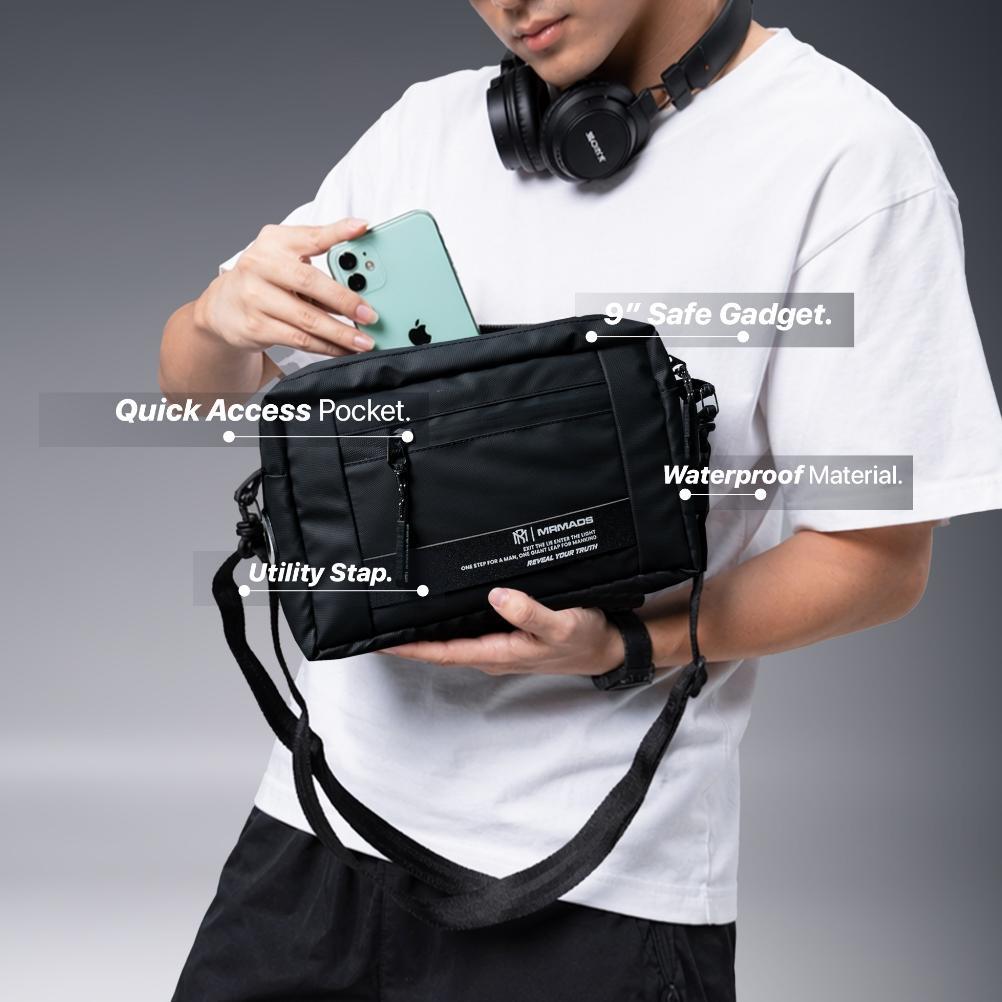NEW MR MADS - Tas Selempang Pria "KEPLER" Clutch Bag - Sling Bag Waterproof