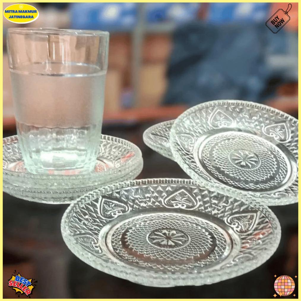 12pcs Tatakan Gelas Motif / Tatakan Gelas Beling/ Tatakan Gelas Kaca/ Tatakan Gelas MOTIF
