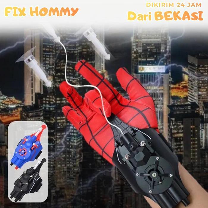 FXMY Mainan Web Shooter Spiderman Senjata Spiderman Cosplay Sarung Tangan Spiderman Mainan Jaring Sp