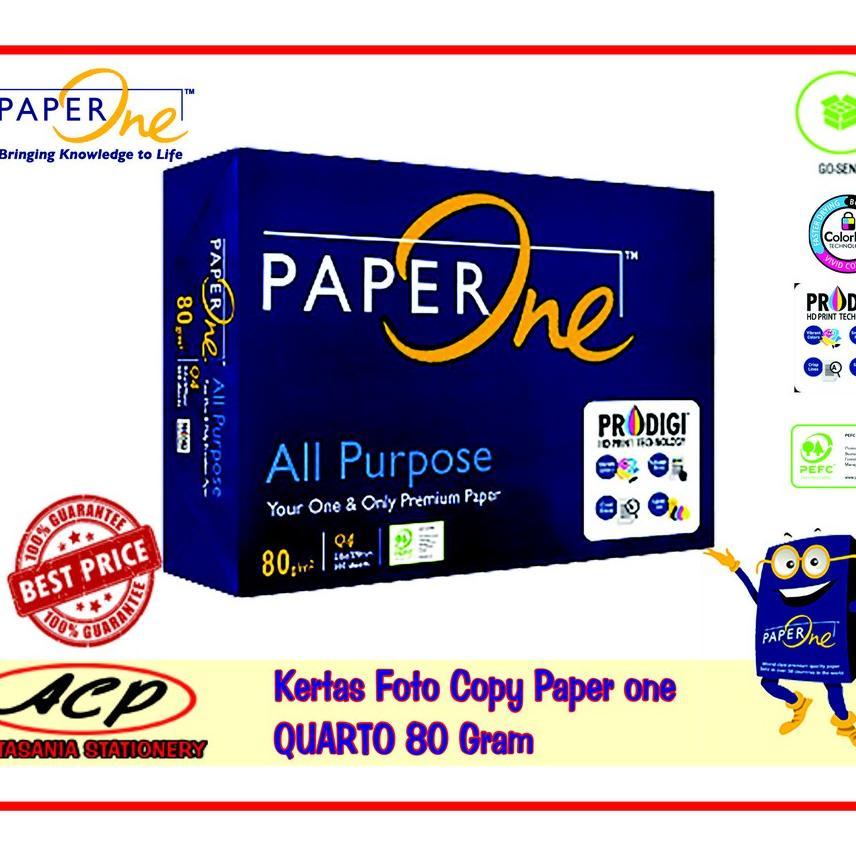 Kertas Fotocopy Hvs Murah Paper One Ukuran Quarto 80 Gram