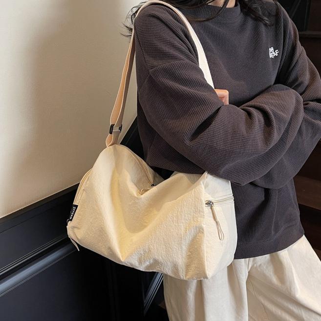 New Guvdiv Tas Selempang Wanita Pria Tas Gym Yoga Unisex Korea Tas Selempang Wanita Kapasitas Besar