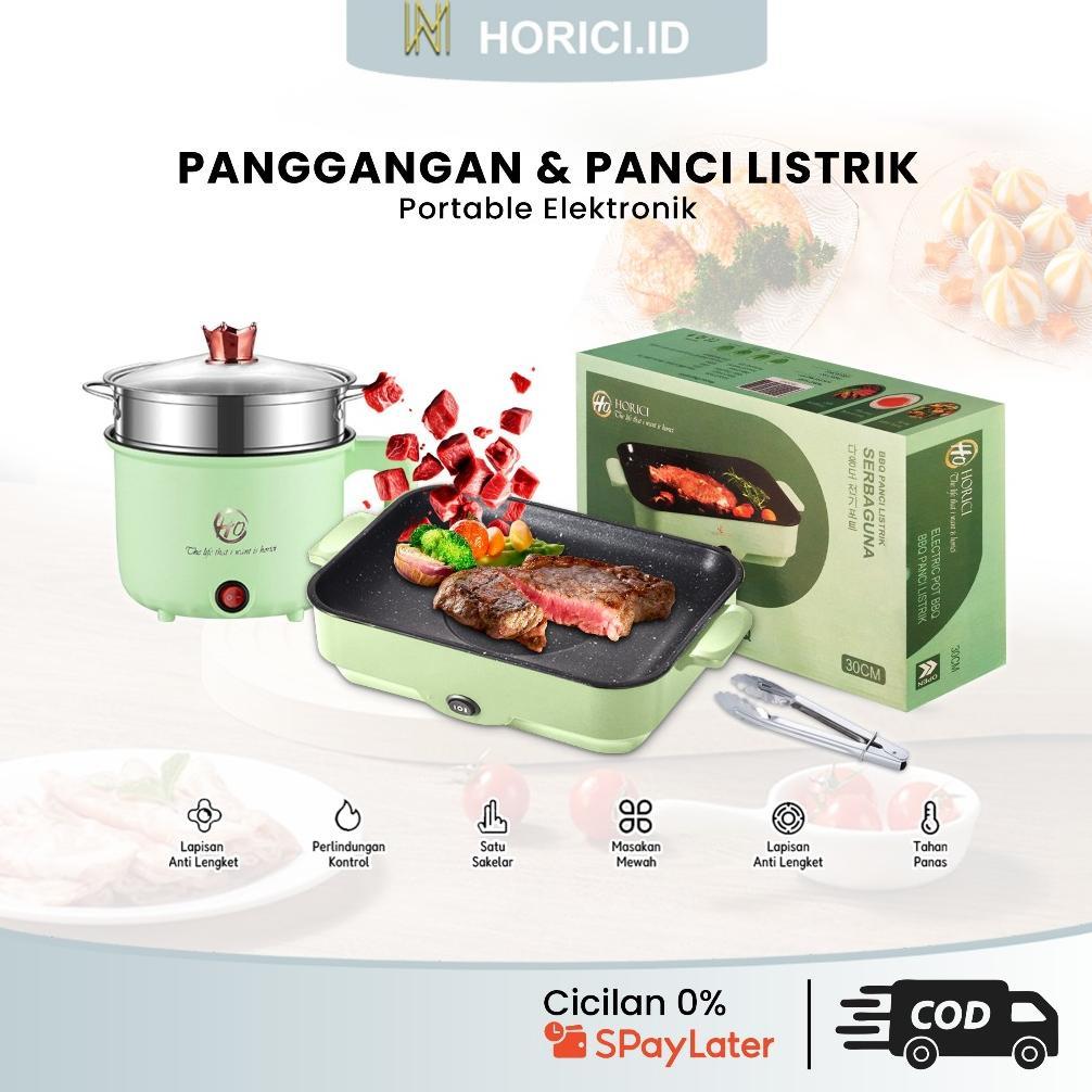 Buy 1 Get Free 5 Panggangan Multifungsi Bbq Elektrik Panci Pemanggang Anti Lengket Persegi Panjang