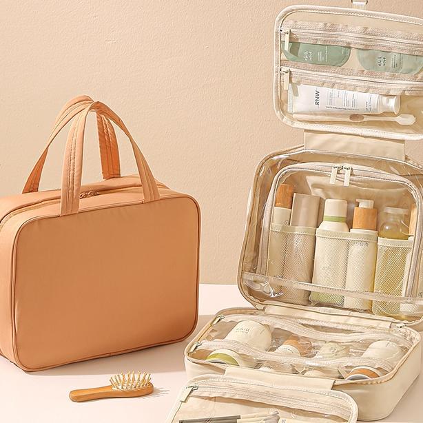 NewT400 Tas Make Up Tas Kosmetik Travel Toiletry Bag Makeup Bag Ringan Besar Dan Mudah Dibuka Travel