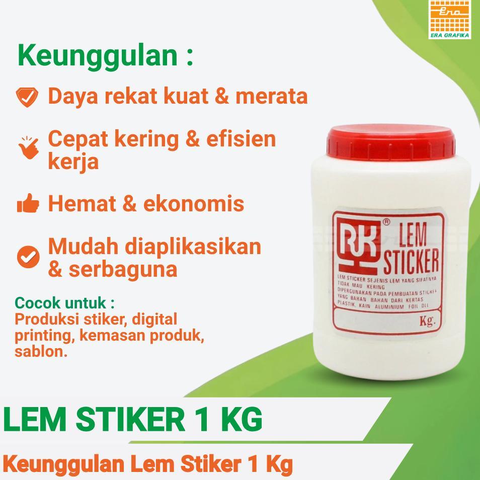 Lem Stiker 1Kg | Perekat Kuat Untuk Sablon Stiker