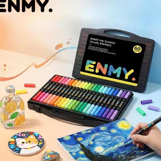 Enmy Blabox Acrylic Marker Set 2436486080 Warna