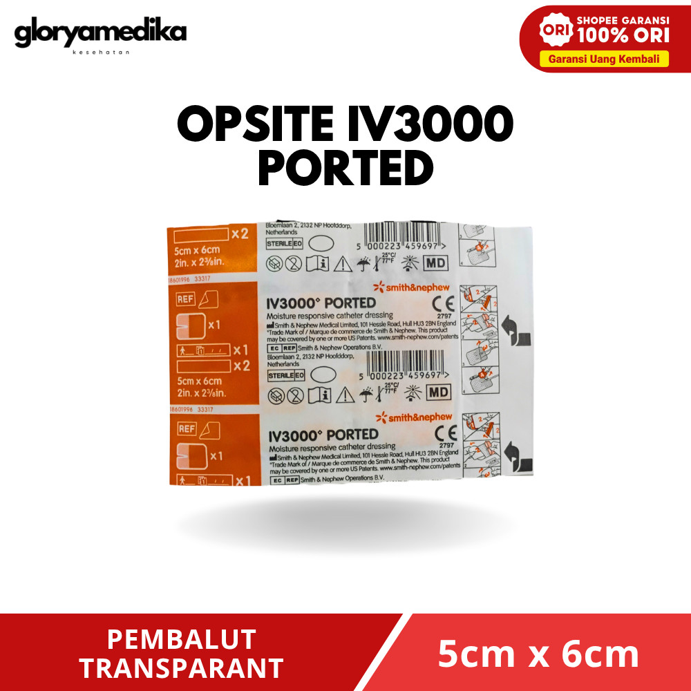 Opsite IV 3000 size 5cm x 6cm IV Dressing Plester Infus Opsite