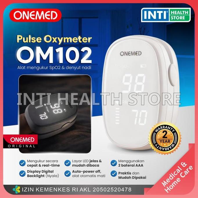Onemed | Pulse Oxymeter Om102 | Alat Saturasi Oksigen | Pulse Oximeter