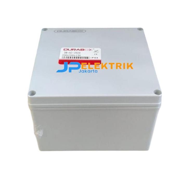 BOX PANEL PLASTIK ABS 200X200X130 MM ABU IP66 PANEL BOX PLASTIK READY