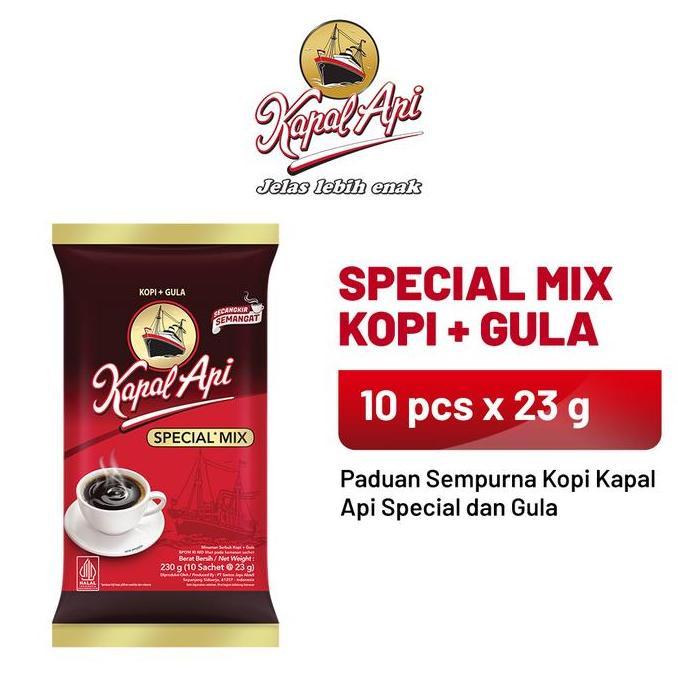 KAPAL API Special Mix 1 Pack (10 x 23 gr) - Minuman Kopi Bubuk