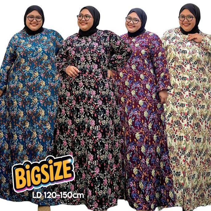 Arsy- Zeba | Sabby Gamis Jumbo Ld 120 - 150 Daily Dress Terusan Katun Rayon Diamond Bb 75 - 150 Kg K