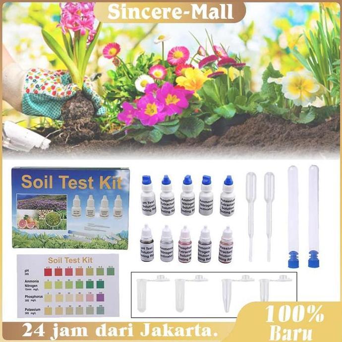 LEXSA Tes Kit Analisa Ph / Amonia Nitrogen Fosfor Phosphorus Potasium Test Kit Tanah / Npk Soil Test