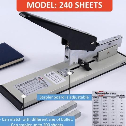 DAXZI Hekter Untuk Kertas Tebal - Hekter Serba Guna Heavy Duty Stapler Tembak Kangaro /staples Besar