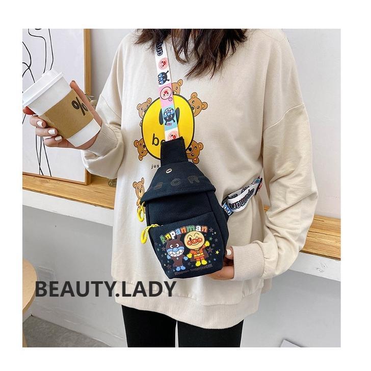 CUCI GUDANG BAO061 SLING BAG ANPANMAN - TAS ANAK LUCU MOTIF ANPANMAN - TAS SLING BAG LUCU IMPORT TER