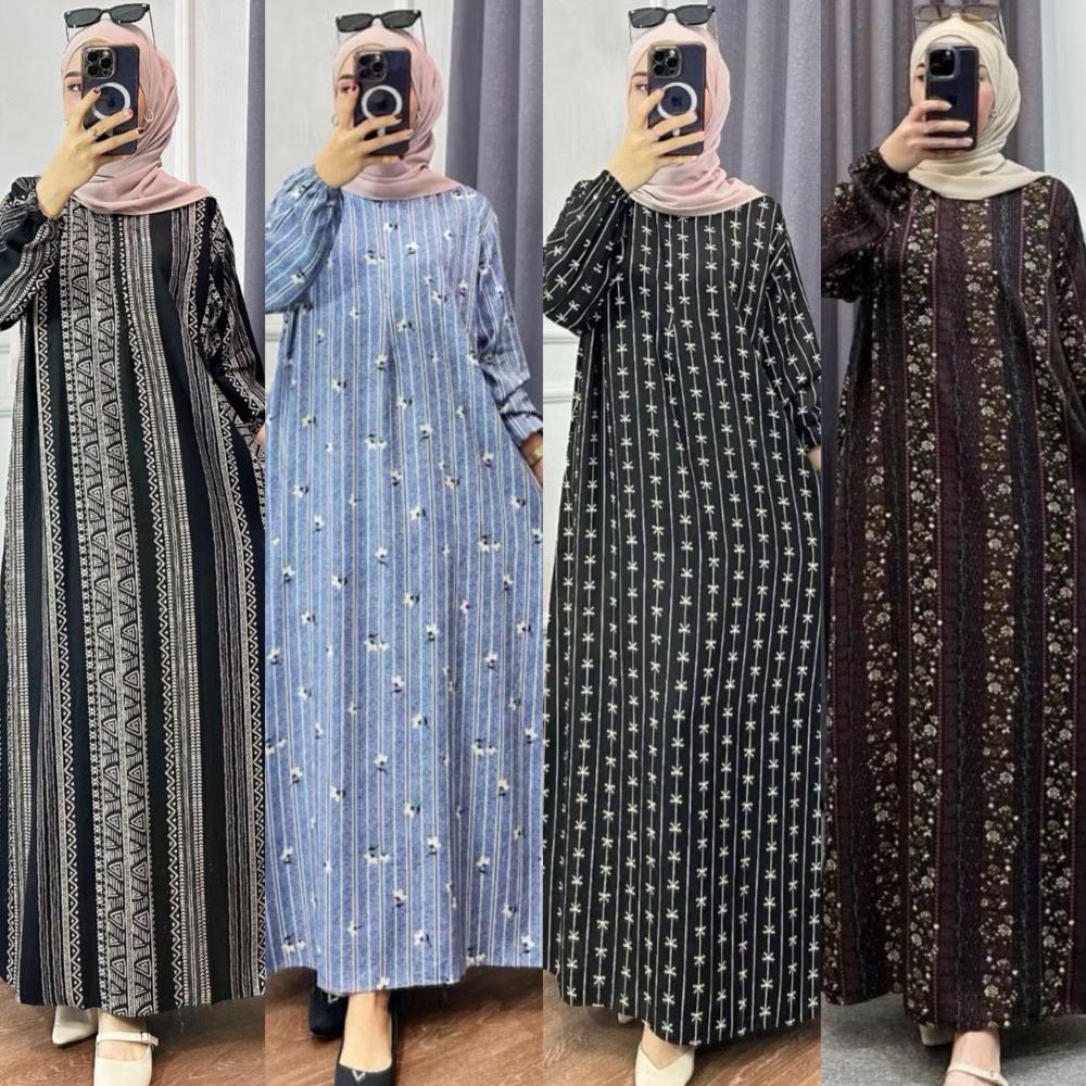BESTPROMO GAMIS ANITA RAYON PREMIUM LD 110 PB 135 & LD 120 PJ 140 DASTER PANJANG TERBARU DRESS RAYON