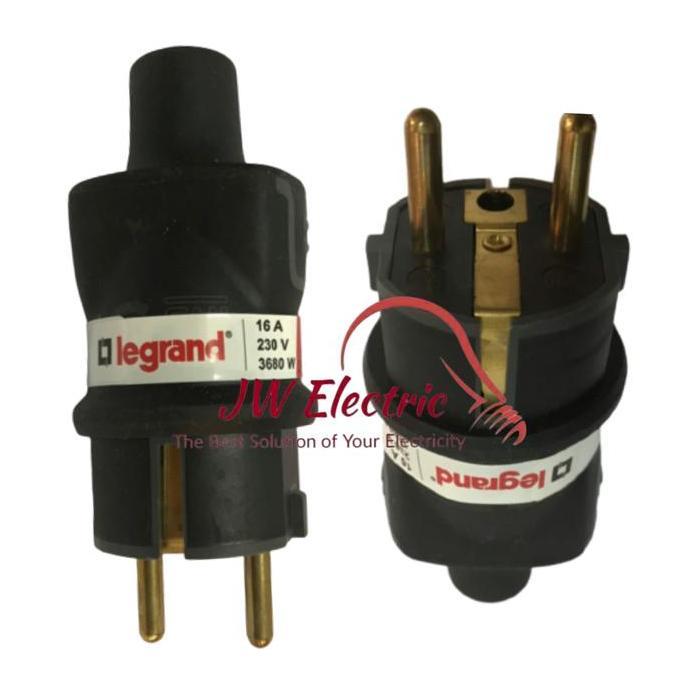 Steker Karet Legrand 2 Pin 16A IP44 50196