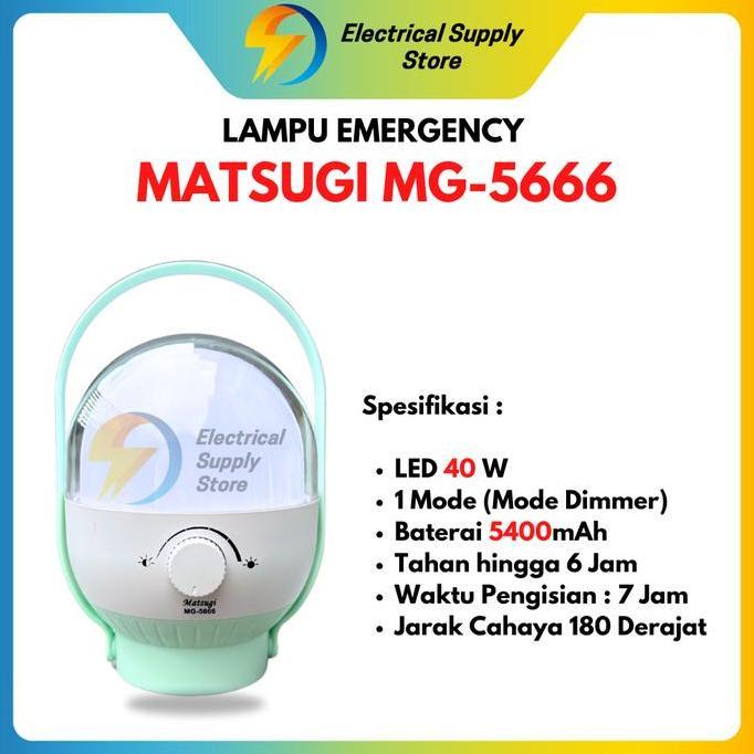 LAMPU EMERGENCY MATSUGI DIMMER LED 40 WATT MG-5666
