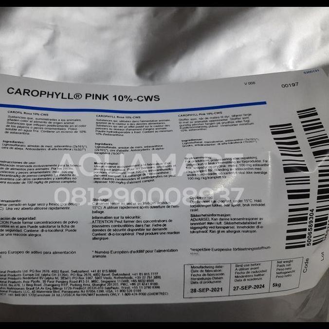CAROPHYLL PINK 10% DSM 5 GRAM - KEMASAN REPACK - 100% ASLI (RI)