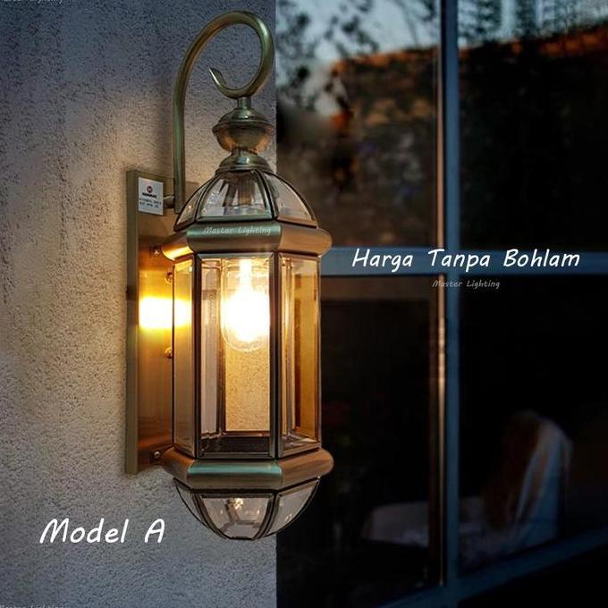 D1095 D1096 Lampu Dinding Kuningan tembaga modern classic outdoor taman waterproof