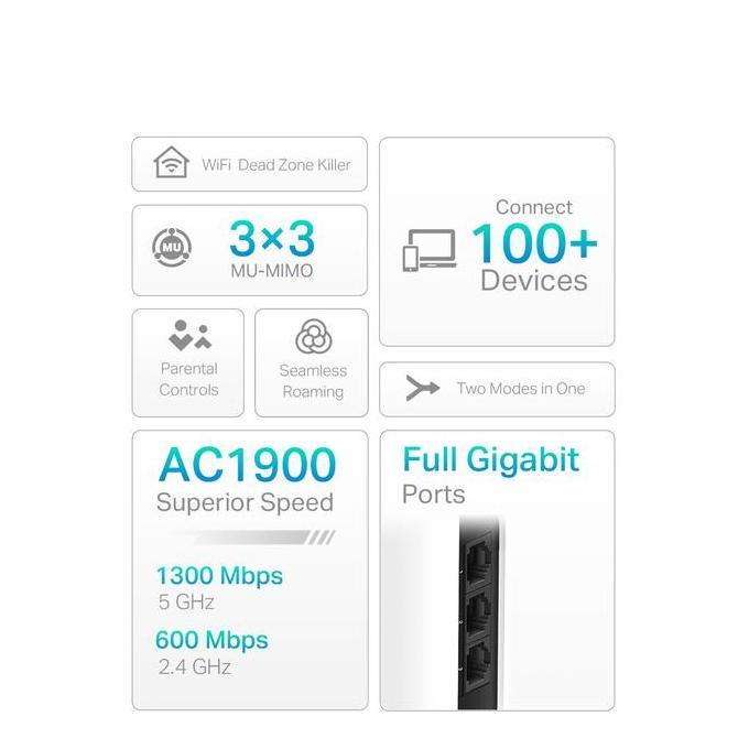 TP-LINK DECO S7 | AC1900 MESH WIFI SYSTEM | WIFI 5 | DUAL BAND | GIGABIT | HOME ROUTER MURAH