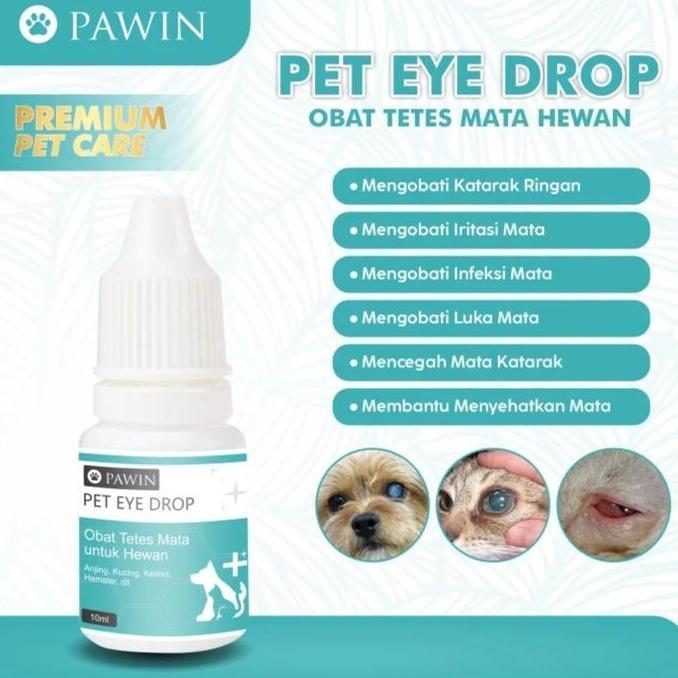 PAWIN OBAT TETES MATA KATARAK ANJING KUCING OBAT MATA IRITASI MATA