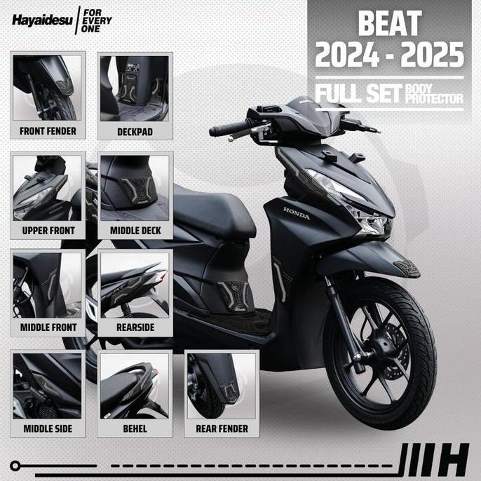 Murah Hayaidesu Body Protector Beat 2024-2025 Full Set Cover