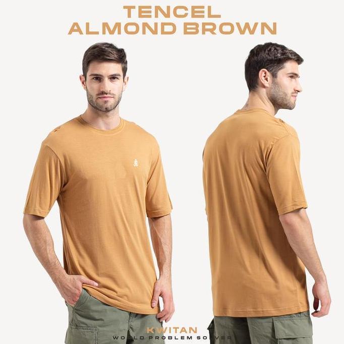 Kaos Basic Katun TENCEL (ALMOND BROWN)