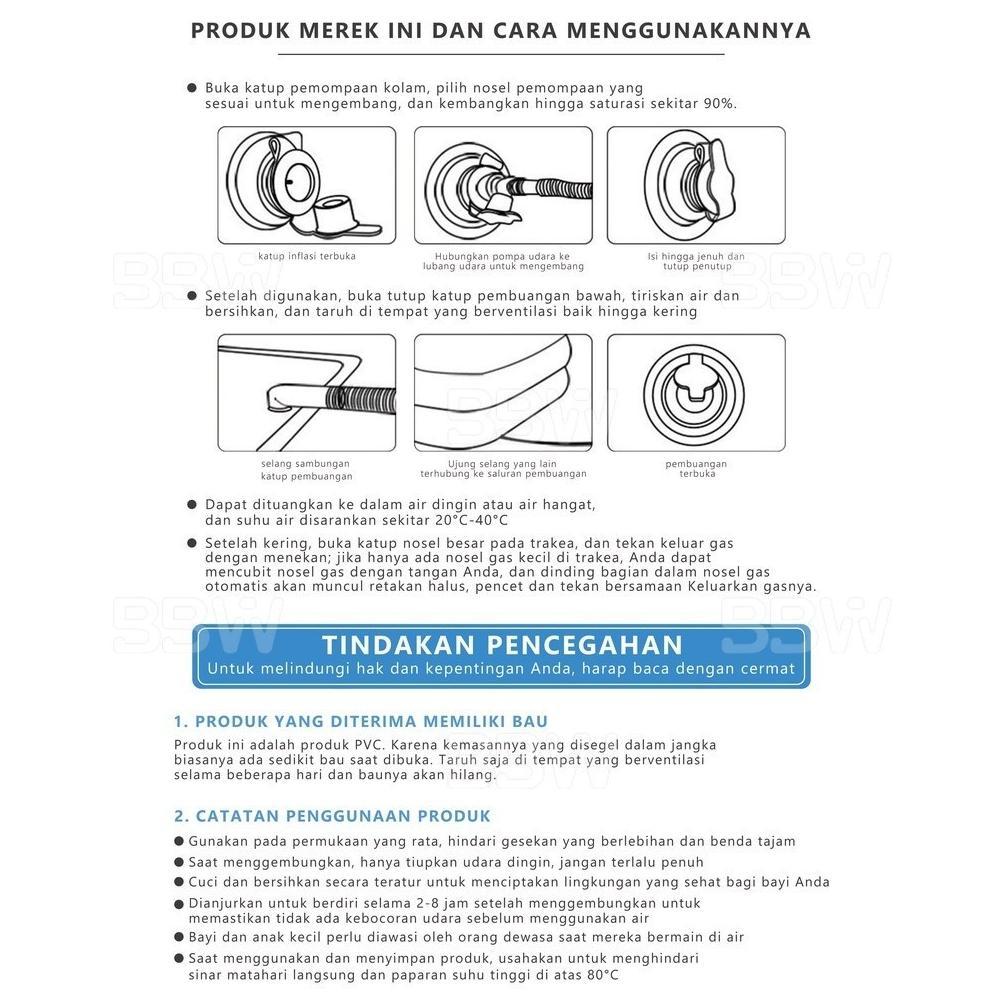 DISKON 4M Kolam Renang Anak Jumbo 4m Kolam Mandi Bola Inflatable Bestway Pool 1,5 meter Kolam 4 Ring