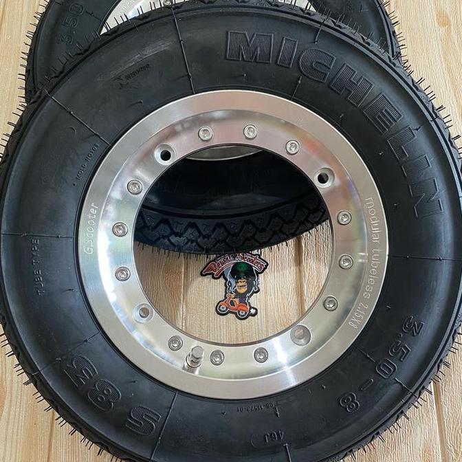 Velg tubeless ring 8 gscooter modular vespa super ps ban michelin