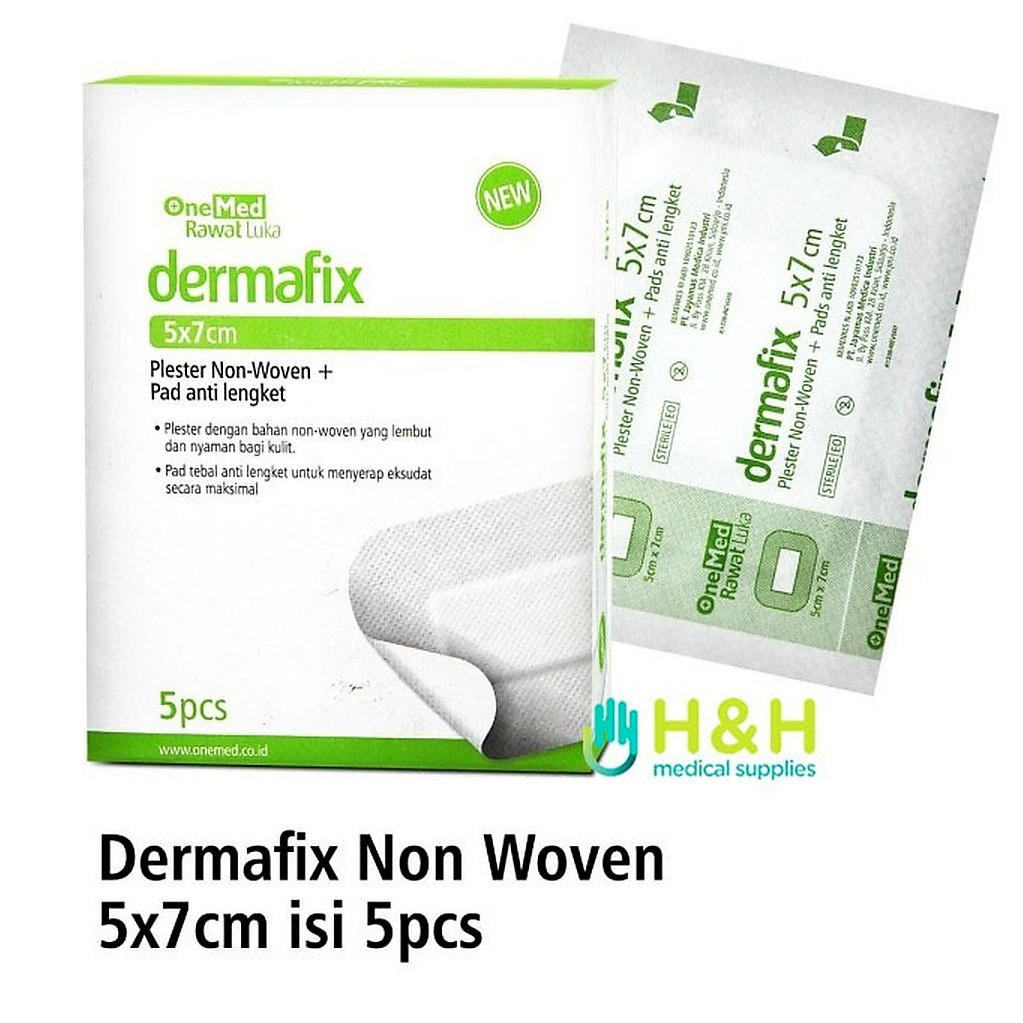 Plester Dermafix Non Woven / Plester Non Woven / Dermafix Non Woven 5x7 cm