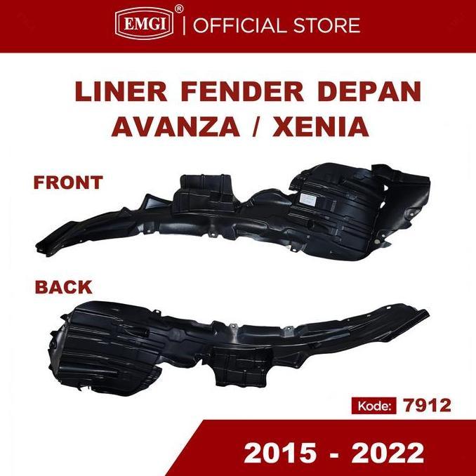 Emgi - Liner Fender Spakbor Depan Avanza Xenia 2015 - 2022