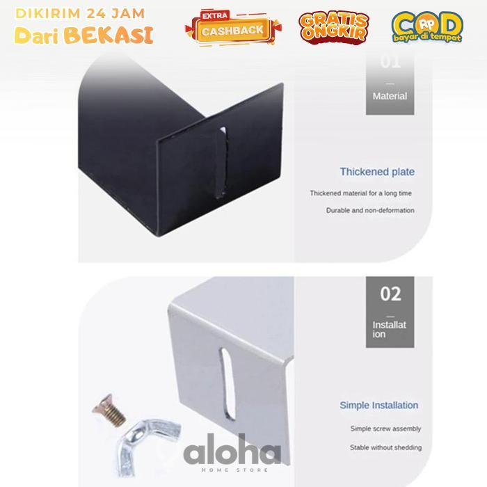 ALHM - Rak Gantung CPU Komputer Meja Dudukan Gantung CPU Casing Komputer Tray CPU Komputer