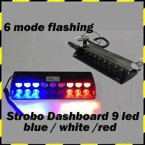 Strobo Dashboard Tempel Kaca Patwal Mobil