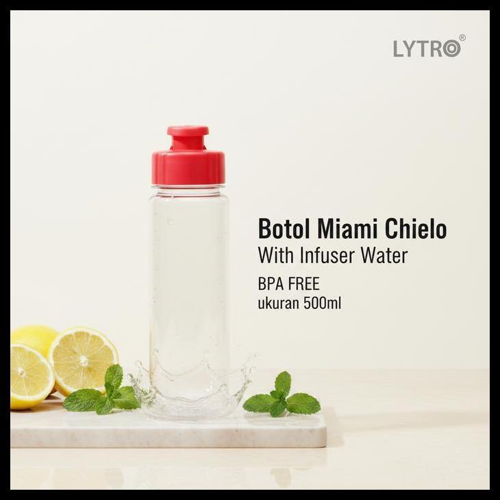 Terbaru Botol Minum Plastik Miami Chielo - Tumbler Plastik Infuser Water Miami Best Quality
