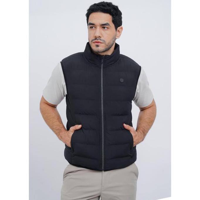 WOOD Water Repellent Quilted Vest 2-VSIOTD126E076 BLACK