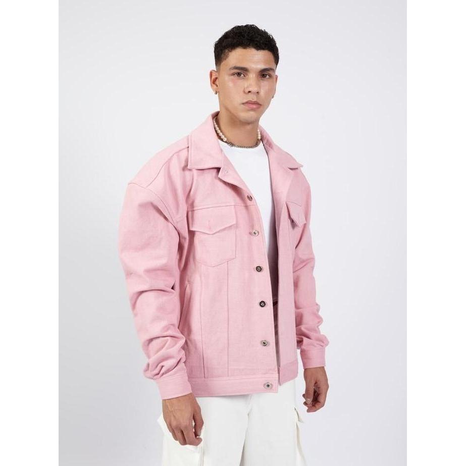OCWA JUNO PINK OVERSIZED DENIM JACKET