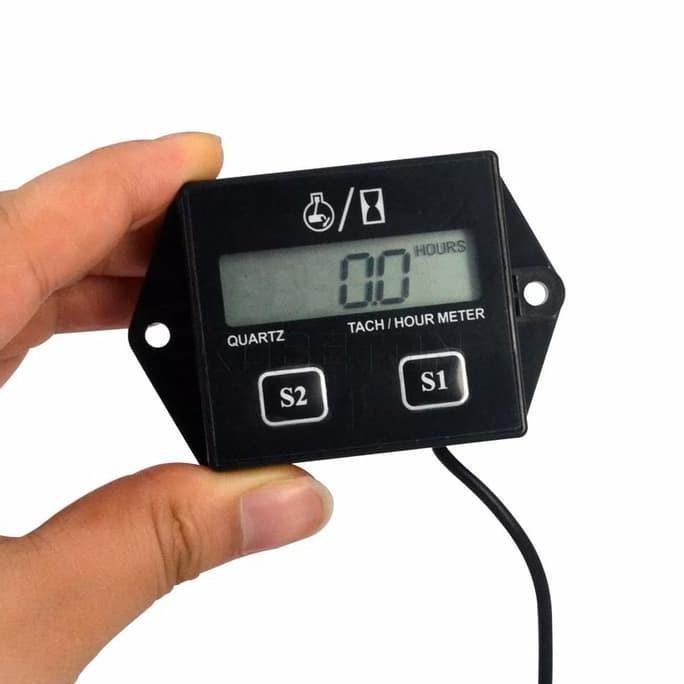Tachometer Hourmeter Sepeda Motor Digital Waterproof