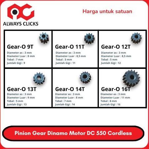 Gear Motor Dinamo Rs550 | Gear Pinion Dinamo Dc Rs 550