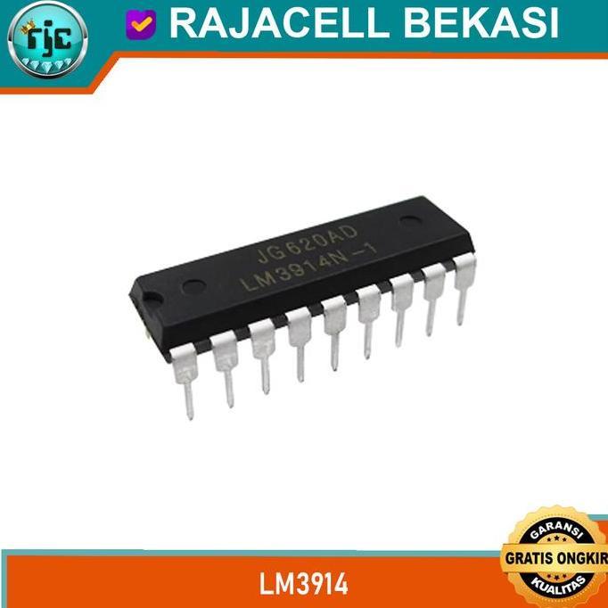 Ic Lm3914 Lm3914N-1 Dip-18 Dot Bar Display Driver Ic Analog To Led Level Indicator Lm3914N Dip18 Ori