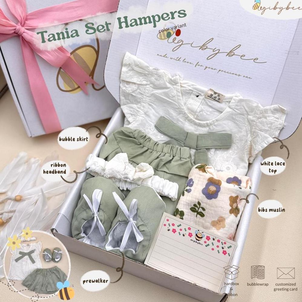 Jamin Murah Aegibybee Hampers Bayi Newborn Tania Baby Girl Gift Set Hadiah Lahiran Bayi Perempuan 0-
