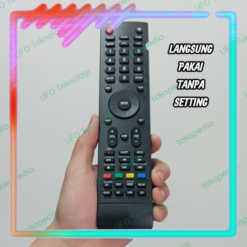 Remot Remote Universal Tanpa Setting Skyworth Coocaa 24W3 32E2A22G 40E2100T (LANGSUNG PAKAI)