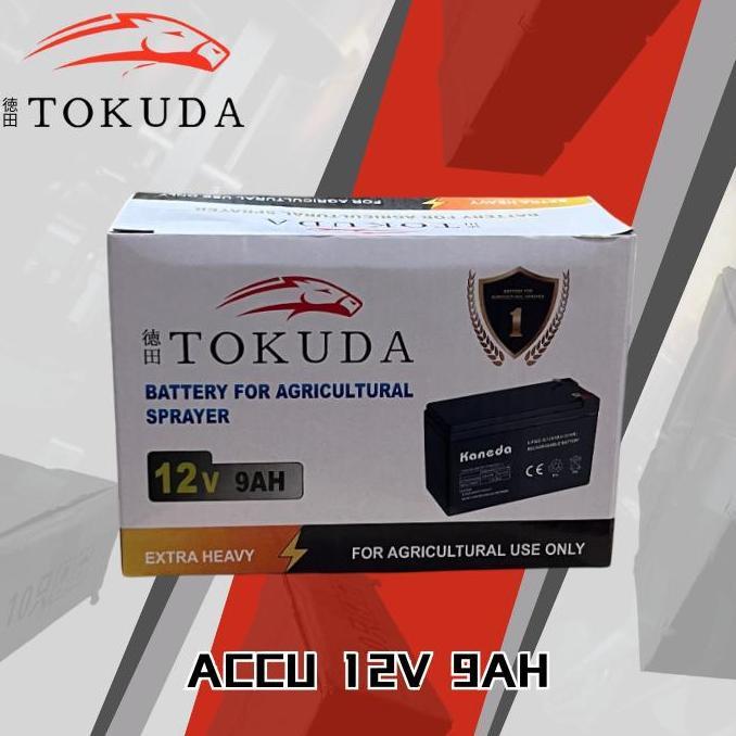TOKUDA AKI KERING BATERAI SPAYER ELEKTRIK 12V 9AH / BATTERY ACCU ALAT SEMPROT HAMA 12 VOLT 9 AMPERE