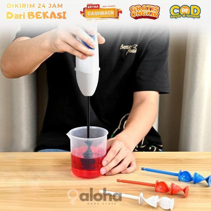 ALHM - 4pcs/Set Dayung Mixer Epoxy Pengaduk Resin Alat Pengaduk Cat Reusable Mixer Resin Alat Aduk C