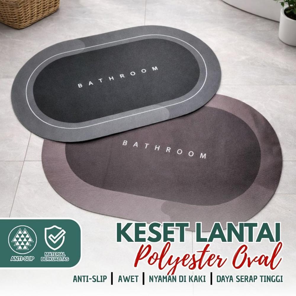 CUCI GUDANG KESET DIATOMITE BUNDAR KESET KAKI ANTI SLIP NYERAP AIR ANTI BAKTERI KESET BATU KAMAR /D3