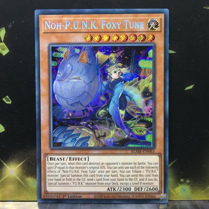 Yugioh Noh-P.U.N.K. Foxy Tune - BLMR secret rare