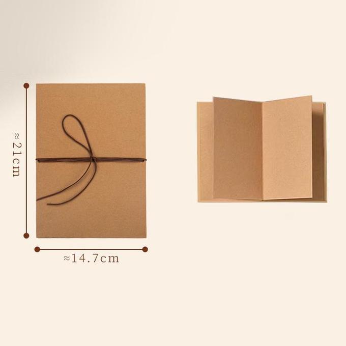 Scrapbook Diy Album Accordion Style Scrapbook Album Vintage Album Lipat Hitam Polos Mini