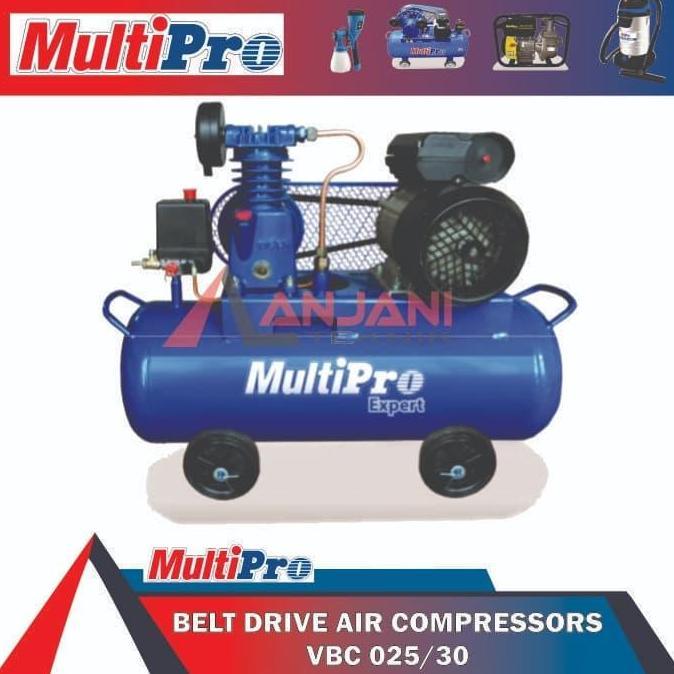 Multipro Vbc 025/30 Mesin Kompresor Angin 1/4Hp Belt Compressor Vbc025 Terbaru 