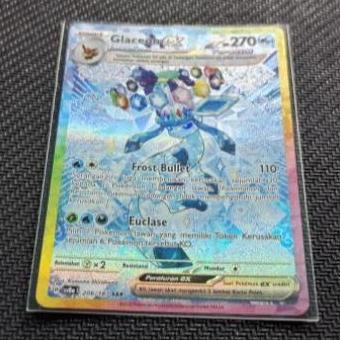 GLACEON EX SAR SV8A POKEMON TCG INDONESIA